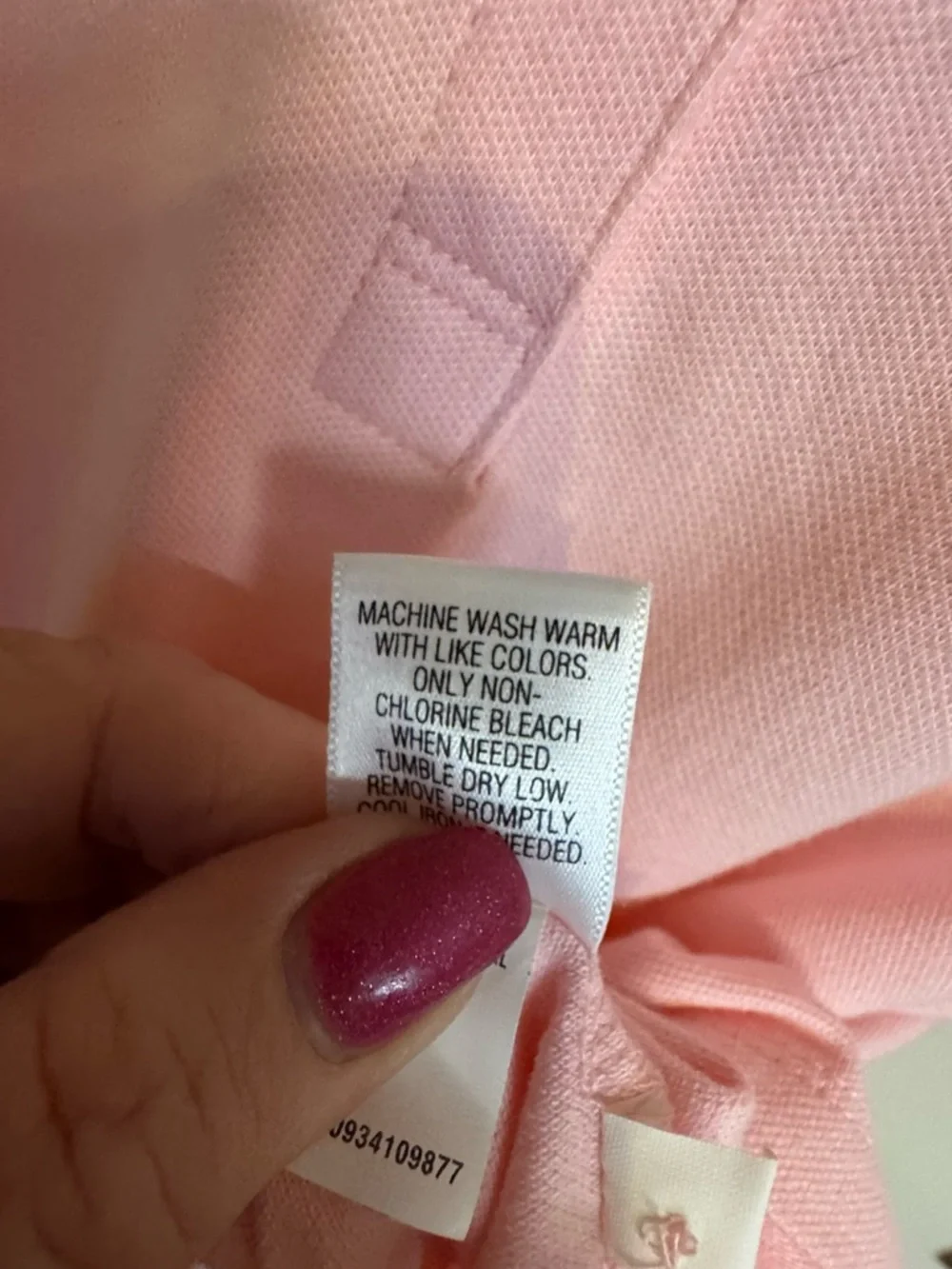 NWT Soft Light Pink Polo Top  XLARGE    #12 - Picture 6 of 10